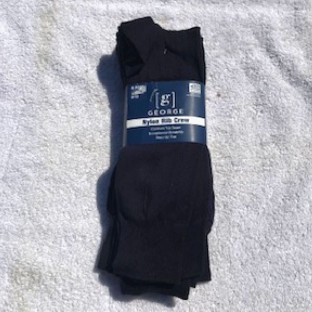 Size: 6-12 Dress Socks . (6) Pair Sleeve . Navy . New Items